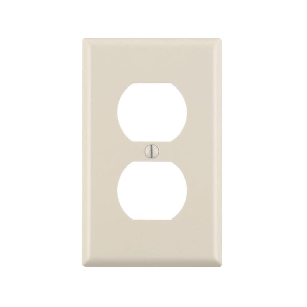 Leviton Leviton Light Almond 1 gang Thermoset Plastic Duplex Wall Plate 10 pk 78003-TMP - main